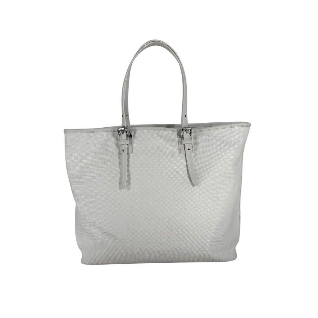 Longchamp Double Silver Buckle License Tag Pique