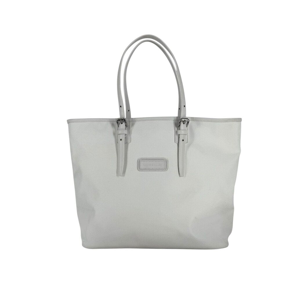 Longchamp Double Silver Buckle License Tag Pique Handbag
