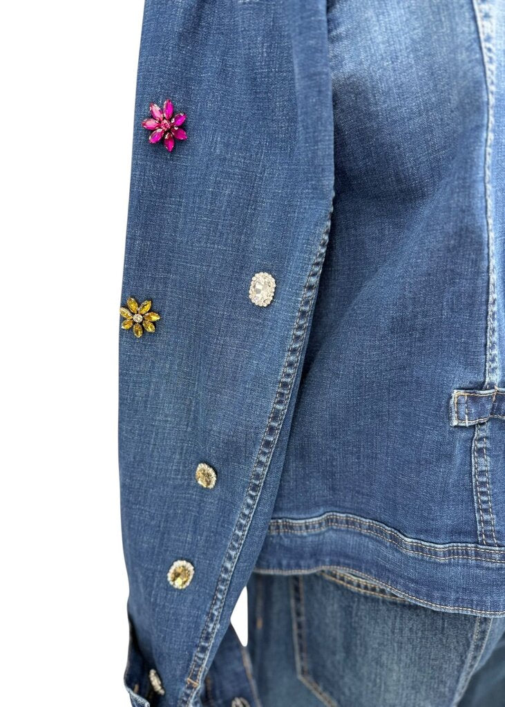 Back To Cool Jeweled Denim Jacket