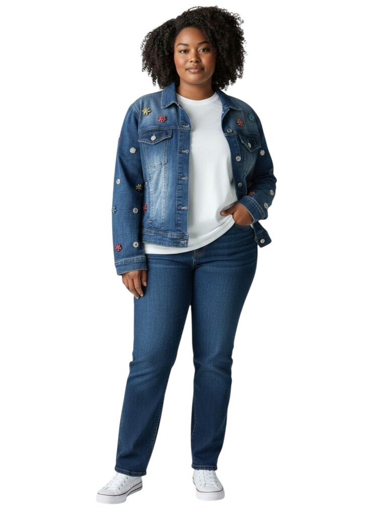 Back To Cool Jeweled Denim Jacket