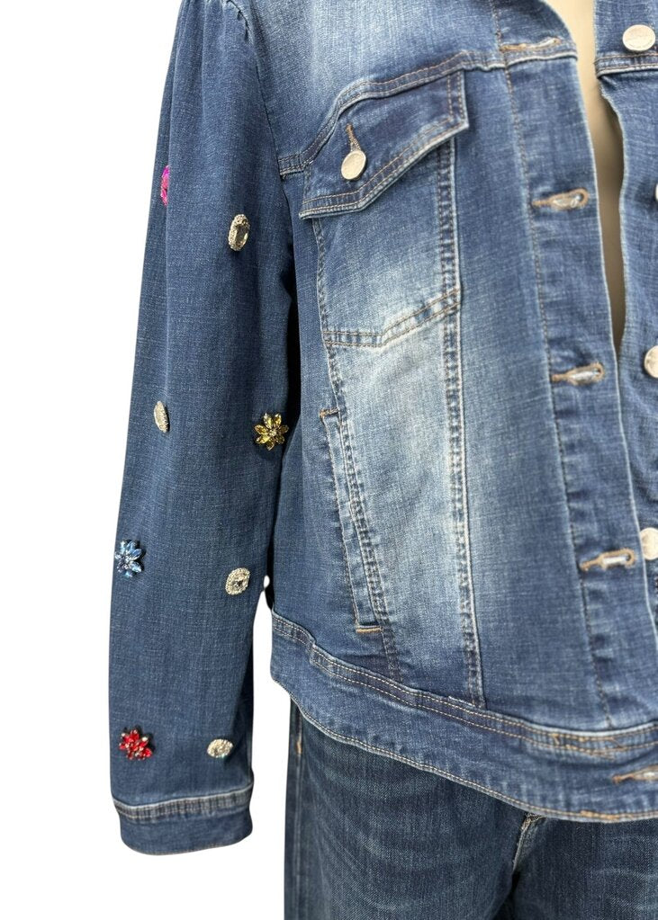 Back To Cool Jeweled Denim Jacket