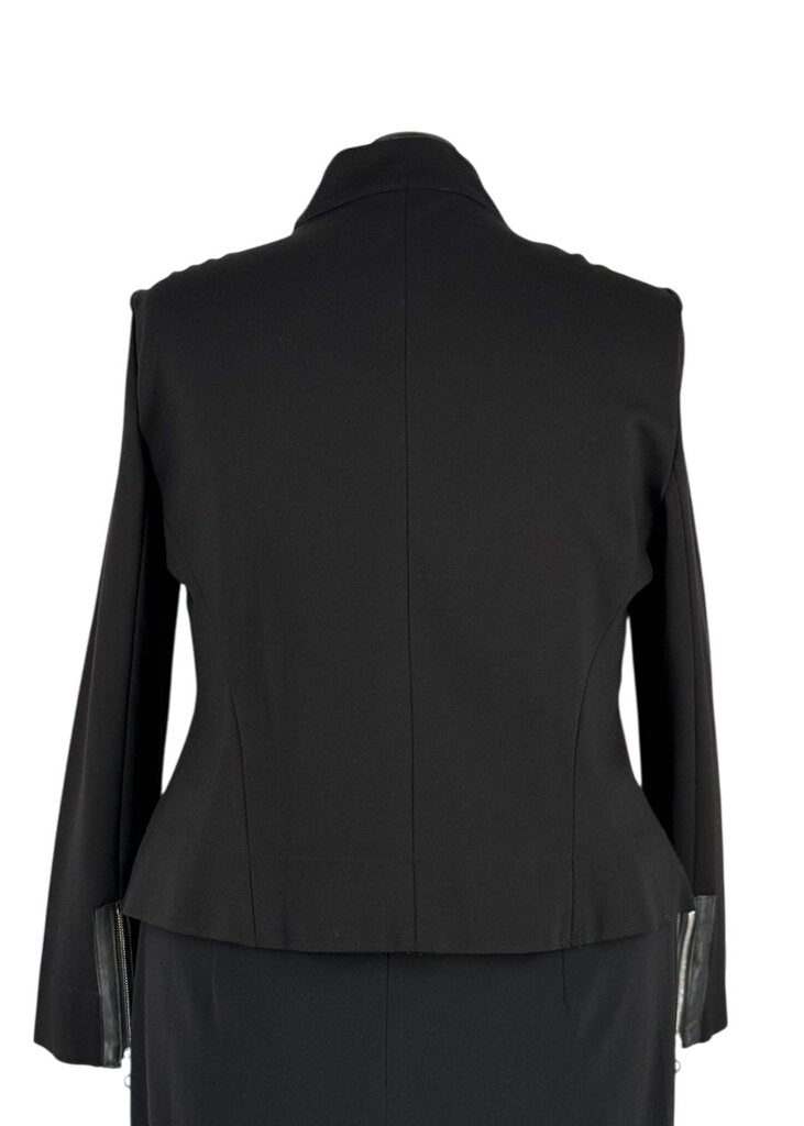 Paula Ryan Zipper Trim Fit & Flare Jacket