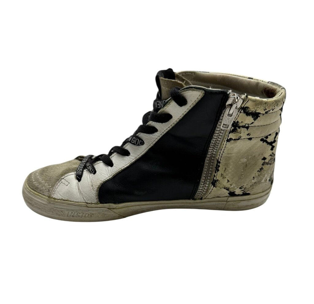 Golden Goose Leopard Printed Hi Tops