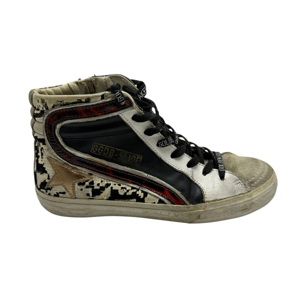 Golden Goose Leopard Printed Hi Tops
