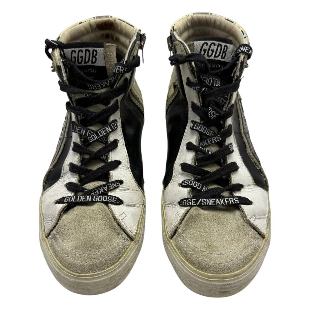Golden Goose Leopard Printed Hi Tops