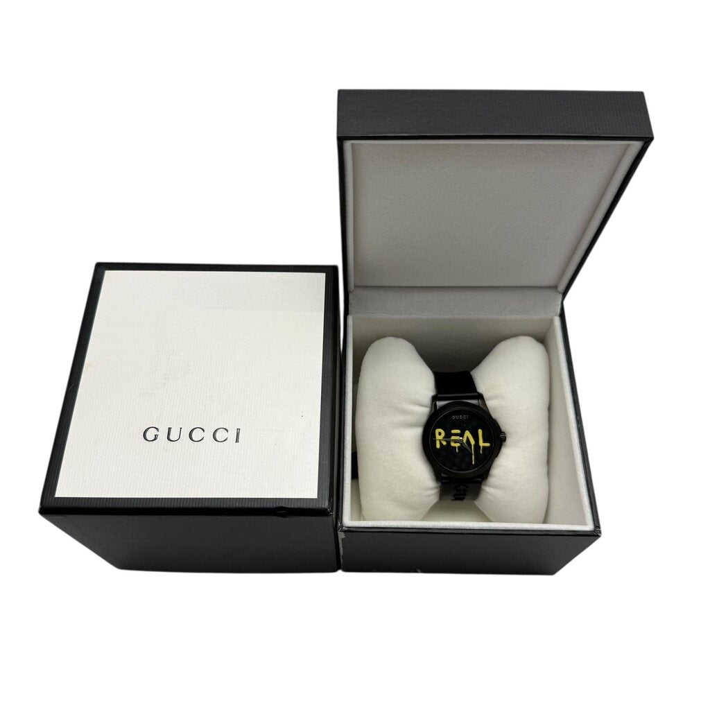Gucci Unisex G Timeless Ghost REAL Water Resistant Steel Case Watch