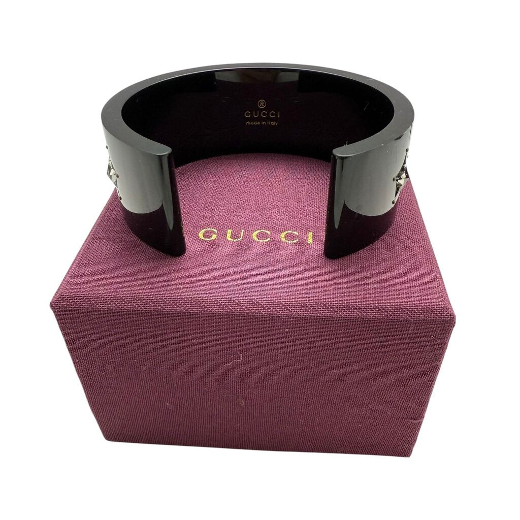 Gucci Crystal & Resin Star Cuff