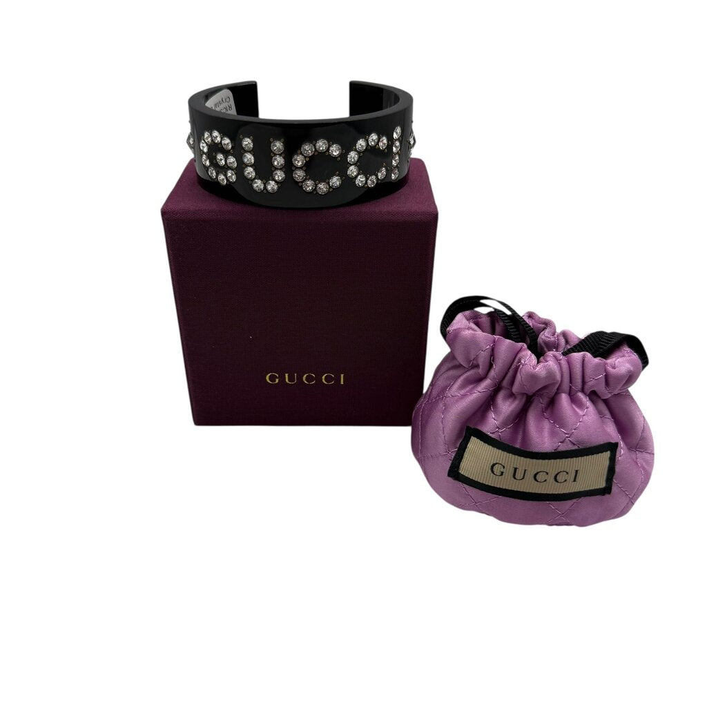 Gucci Crystal & Resin Star Cuff