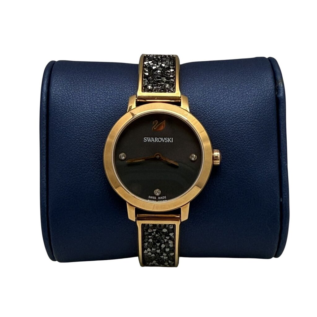 Swarovski Cosmic Rock Metal Bracelet Watch in Navy and Rose Gold