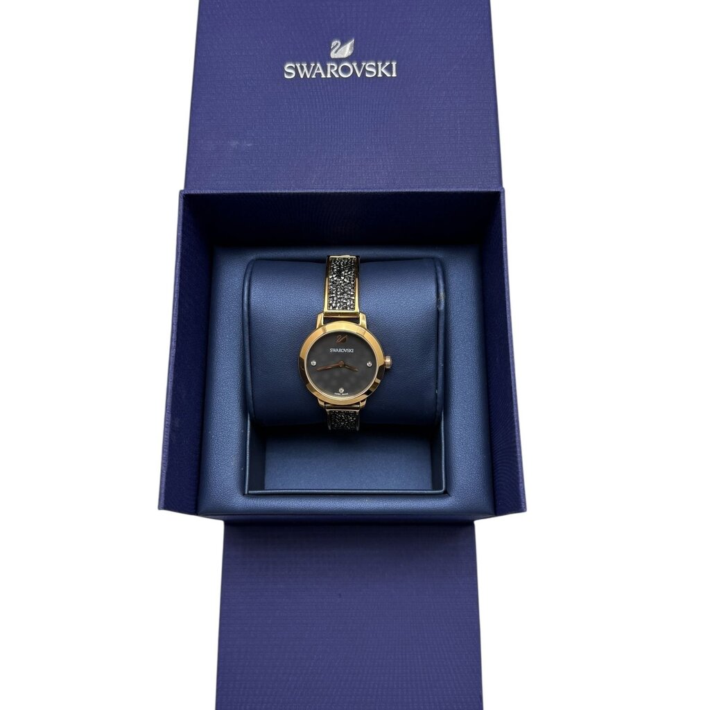 Swarovski Cosmic Rock Metal Bracelet Watch in Navy and Rose Gold