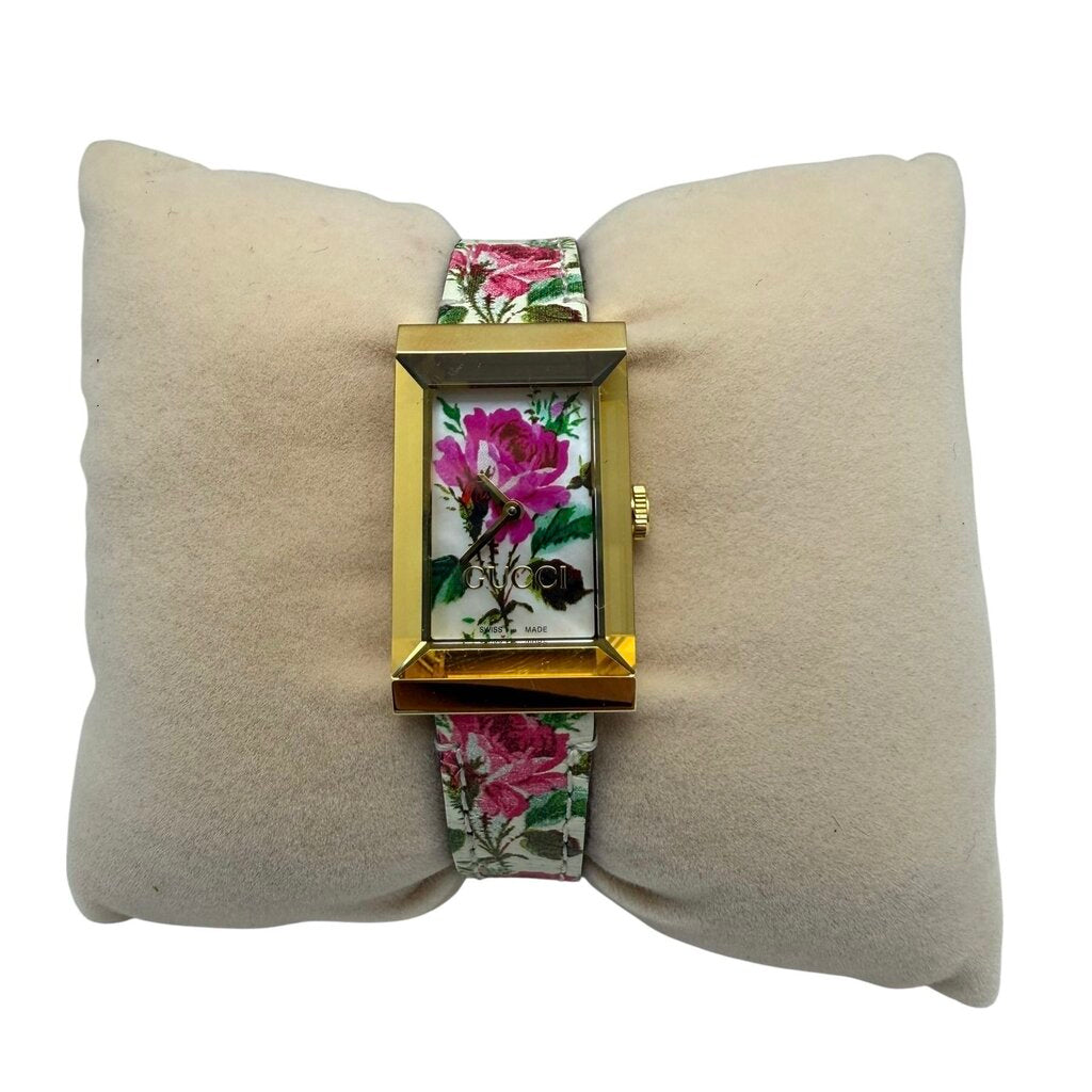 G-Frame Floral Mother of Pearl Dial Watch