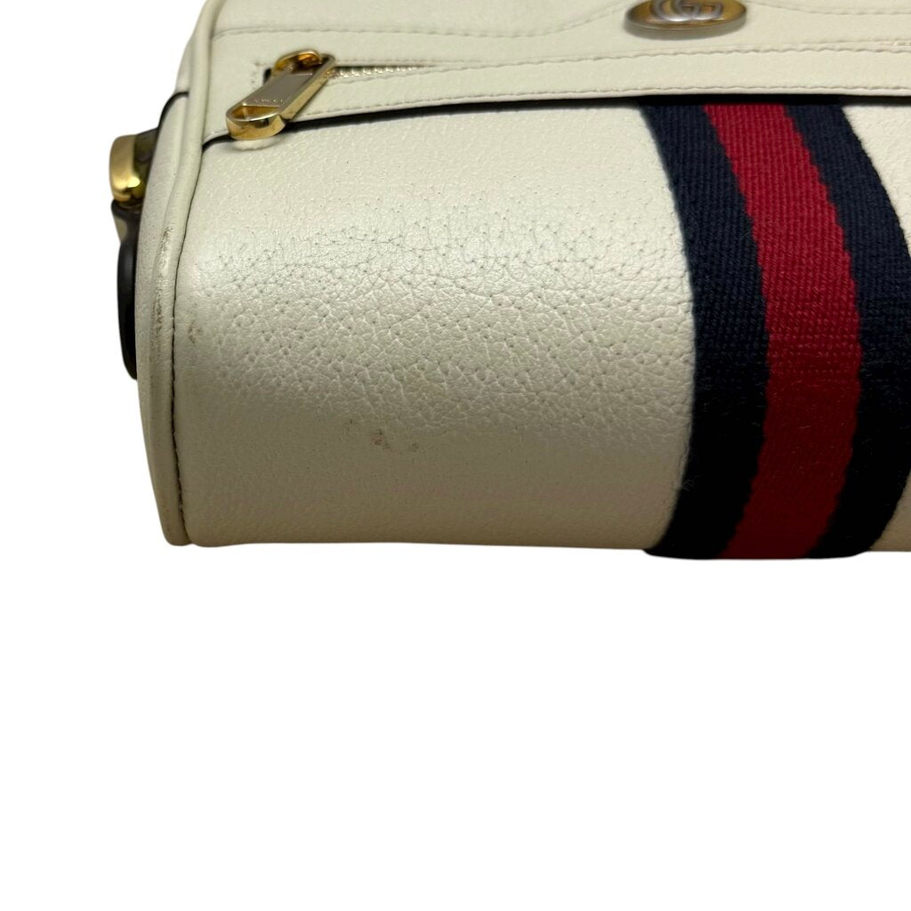 Gucci Ophidia Pebbled Leather Mini Ophidia Crossbody Shoulder Bag