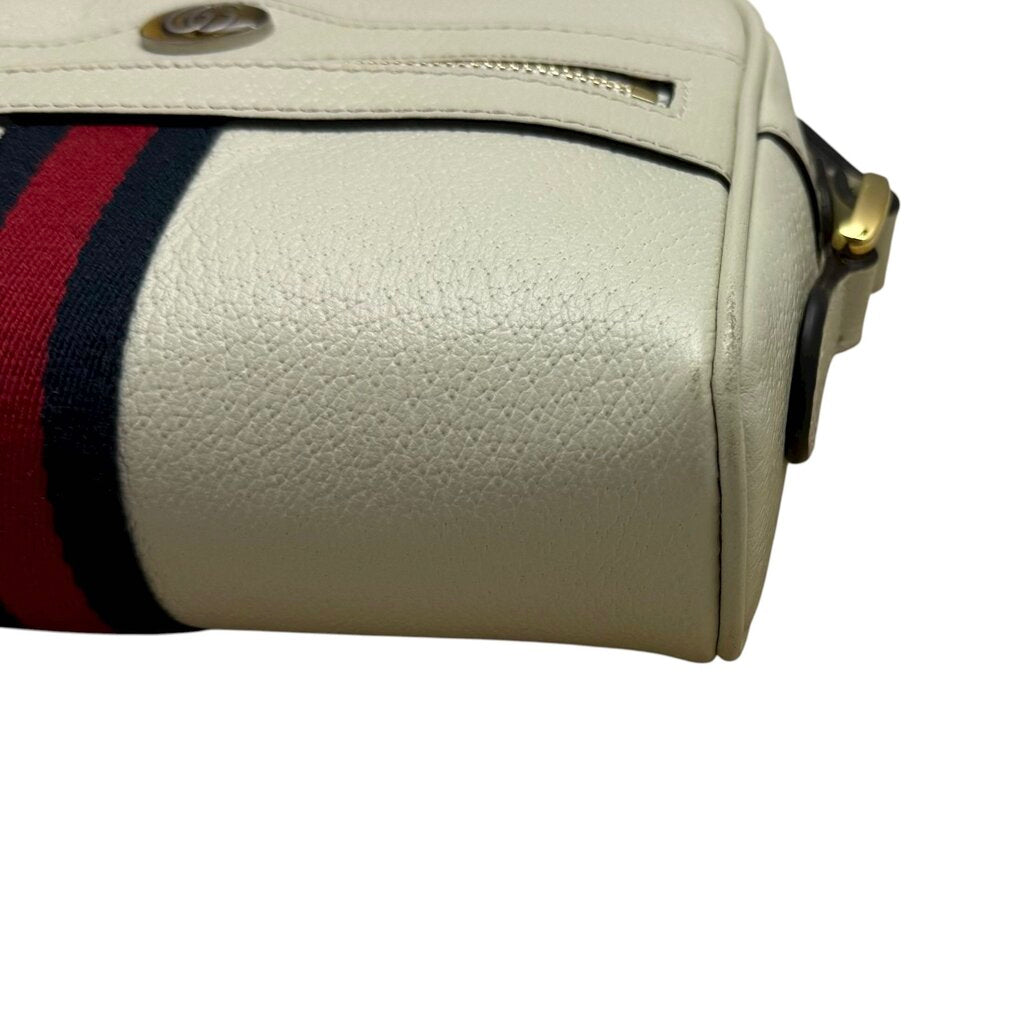 Gucci Ophidia Pebbled Leather Mini Ophidia Crossbody Shoulder Bag