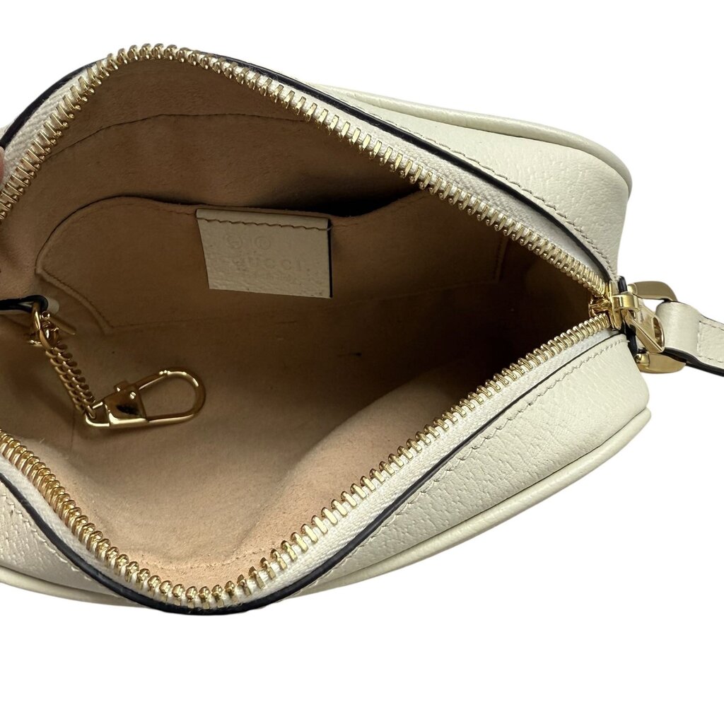 Gucci Ophidia Pebbled Leather Mini Ophidia Crossbody Shoulder Bag