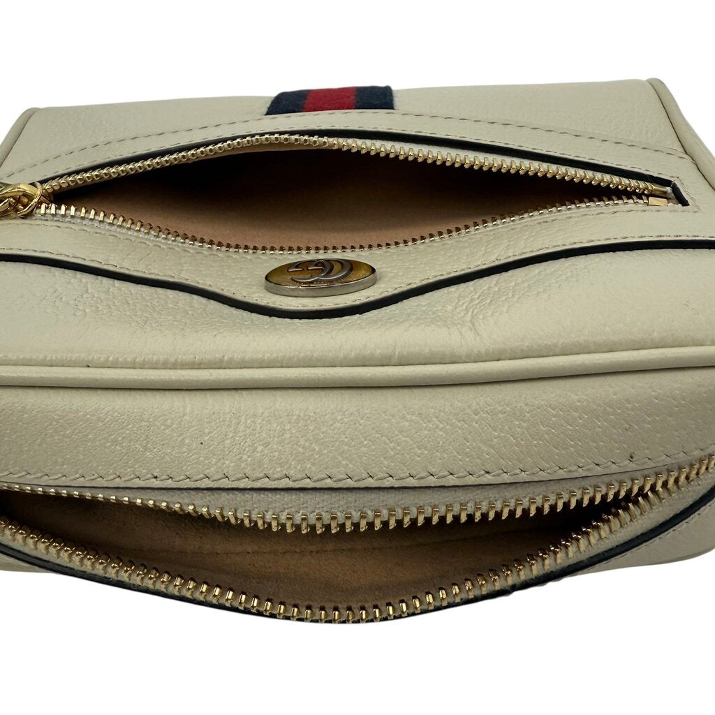 Gucci Ophidia Pebbled Leather Mini Ophidia Crossbody Shoulder Bag
