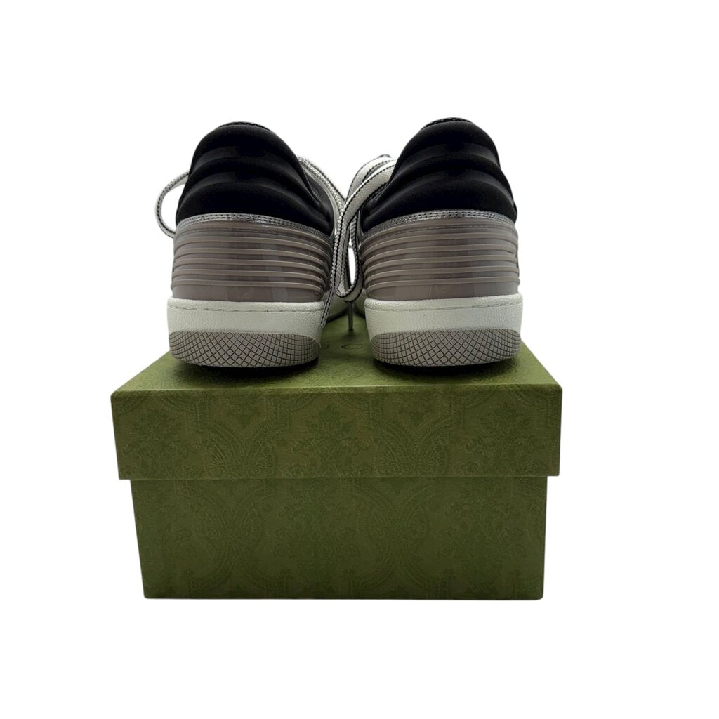 Gucci Mac 80 Basket Metallic Women's Leather Trainer Sneaker
