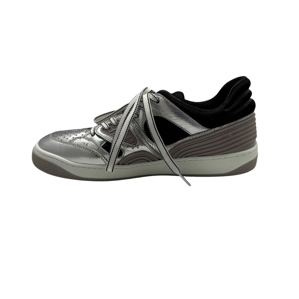 Gucci Mac 80 Basket Metallic Women's Leather Trainer Sneaker