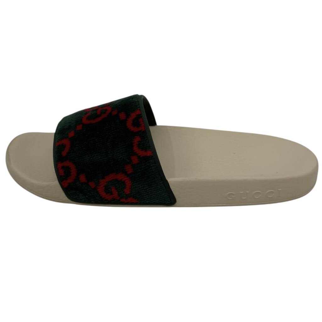 Gucci Unisex Pursuit Terrycloth GG Rubber Slides