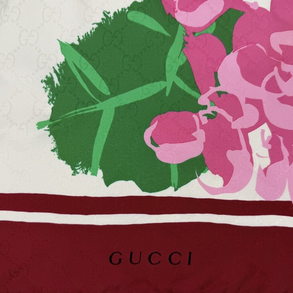 Gucci X Ken Scott Floral Print Silk Scarf