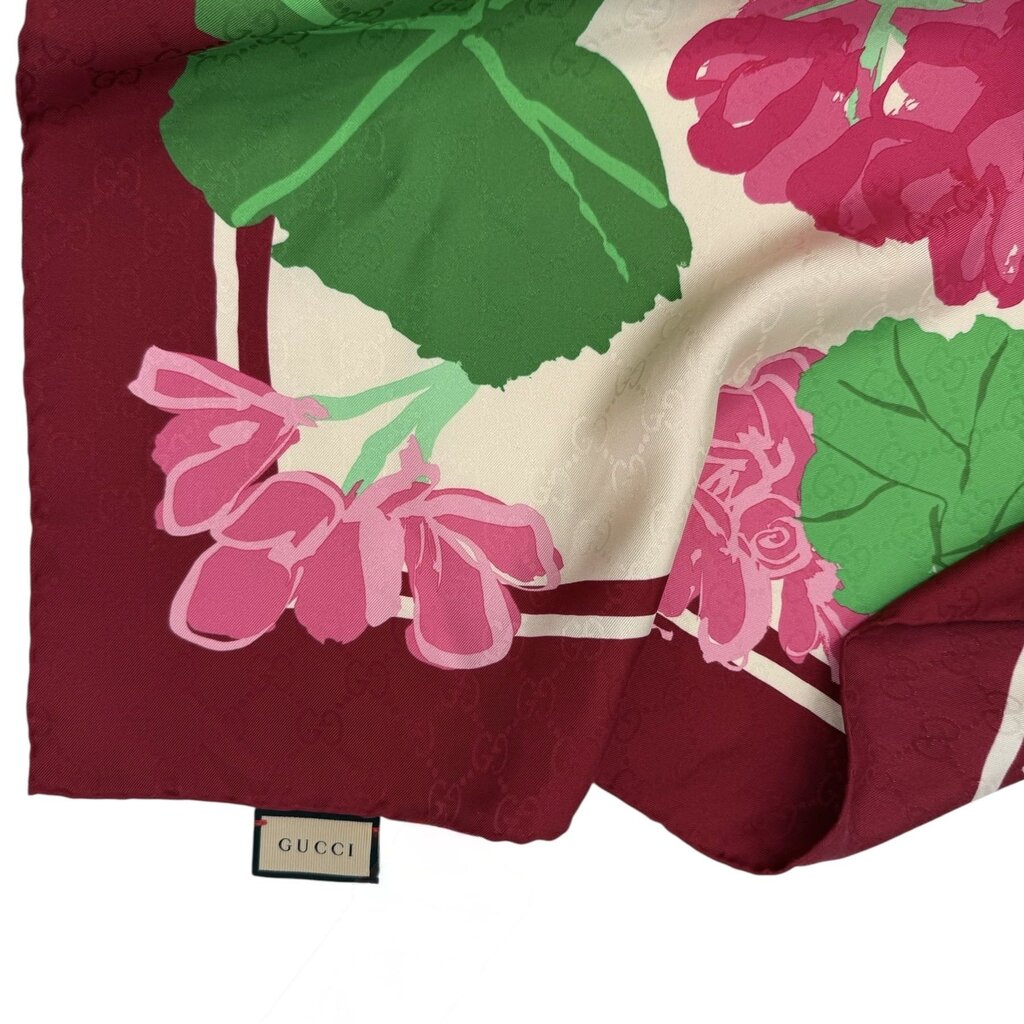 Gucci X Ken Scott Floral Print Silk Scarf