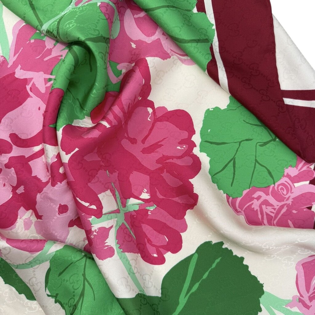 Gucci X Ken Scott Floral Print Silk Scarf