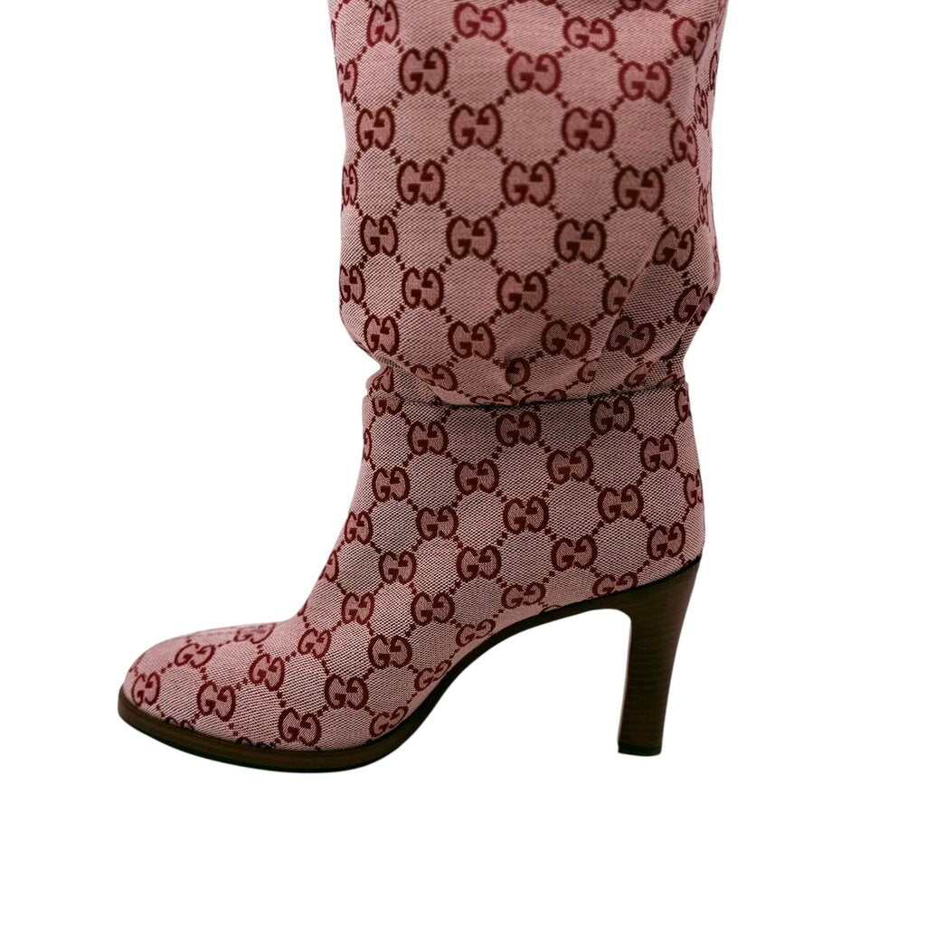 Gucci Lisa GG Guccissima Over the Knee Ladies Heeled Boot