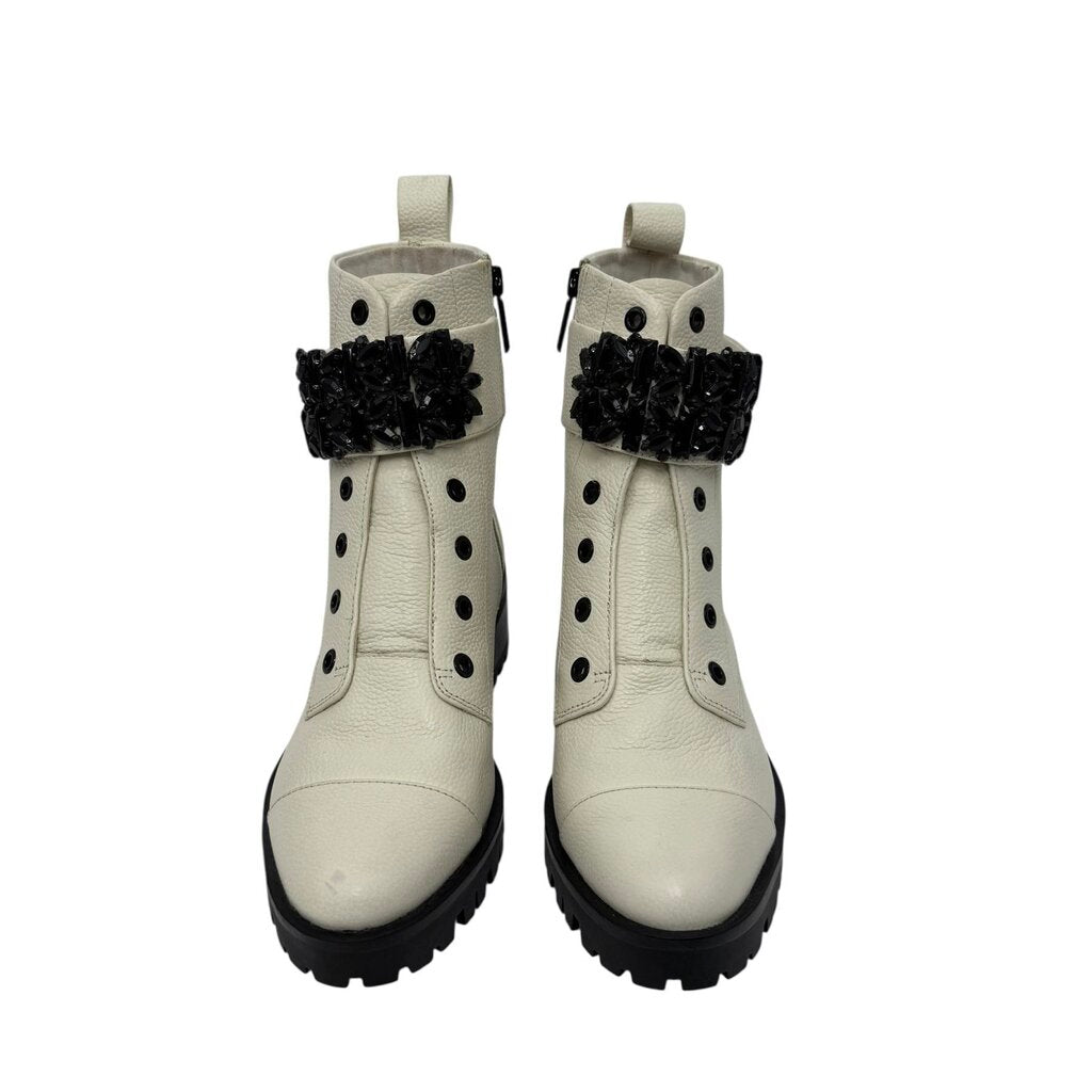 Pippa Pebbled Leather Moto Boot