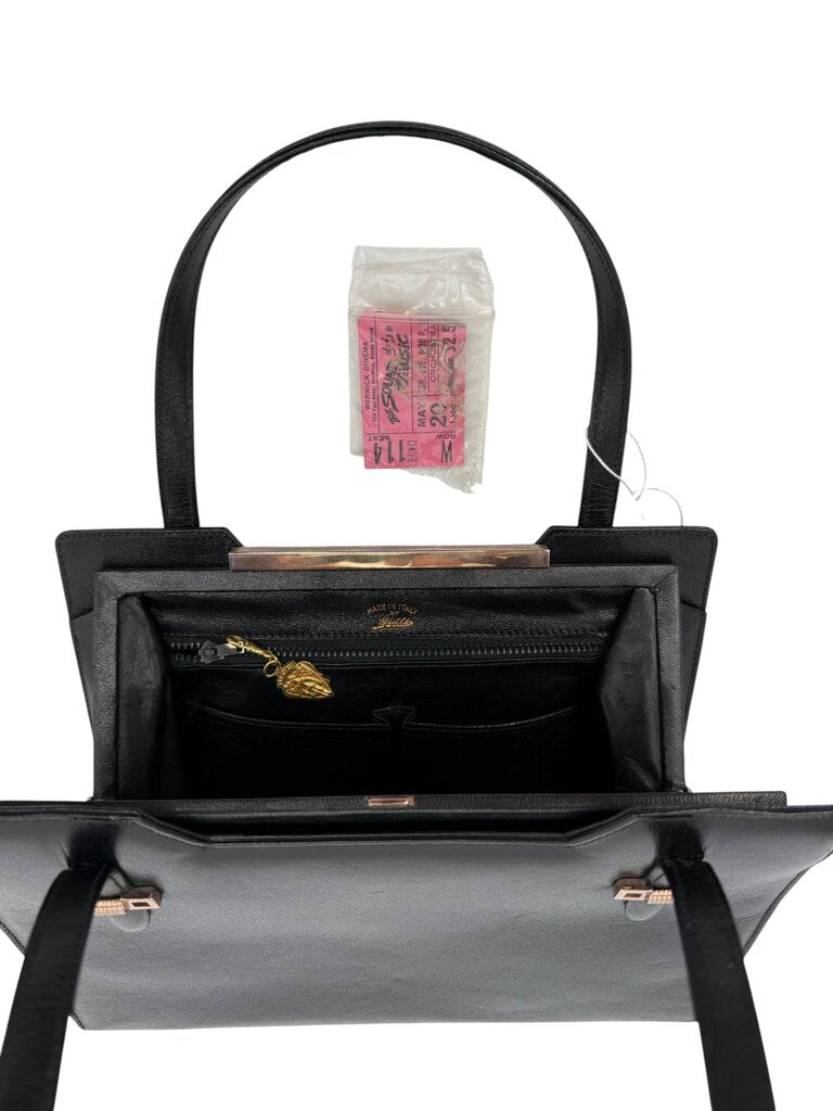 Gucci Cellerini Leather Top Handle Handbag
