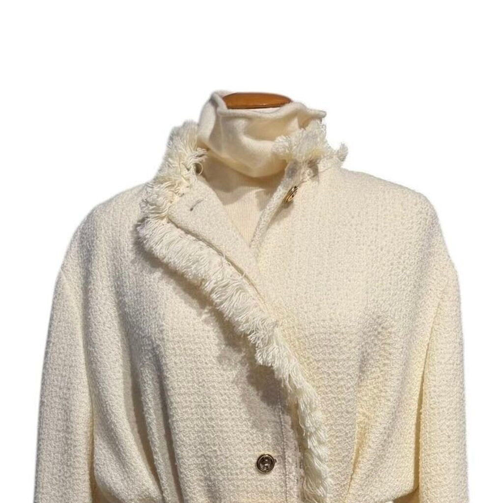 Gucci Textured Tweed Tassel Trim