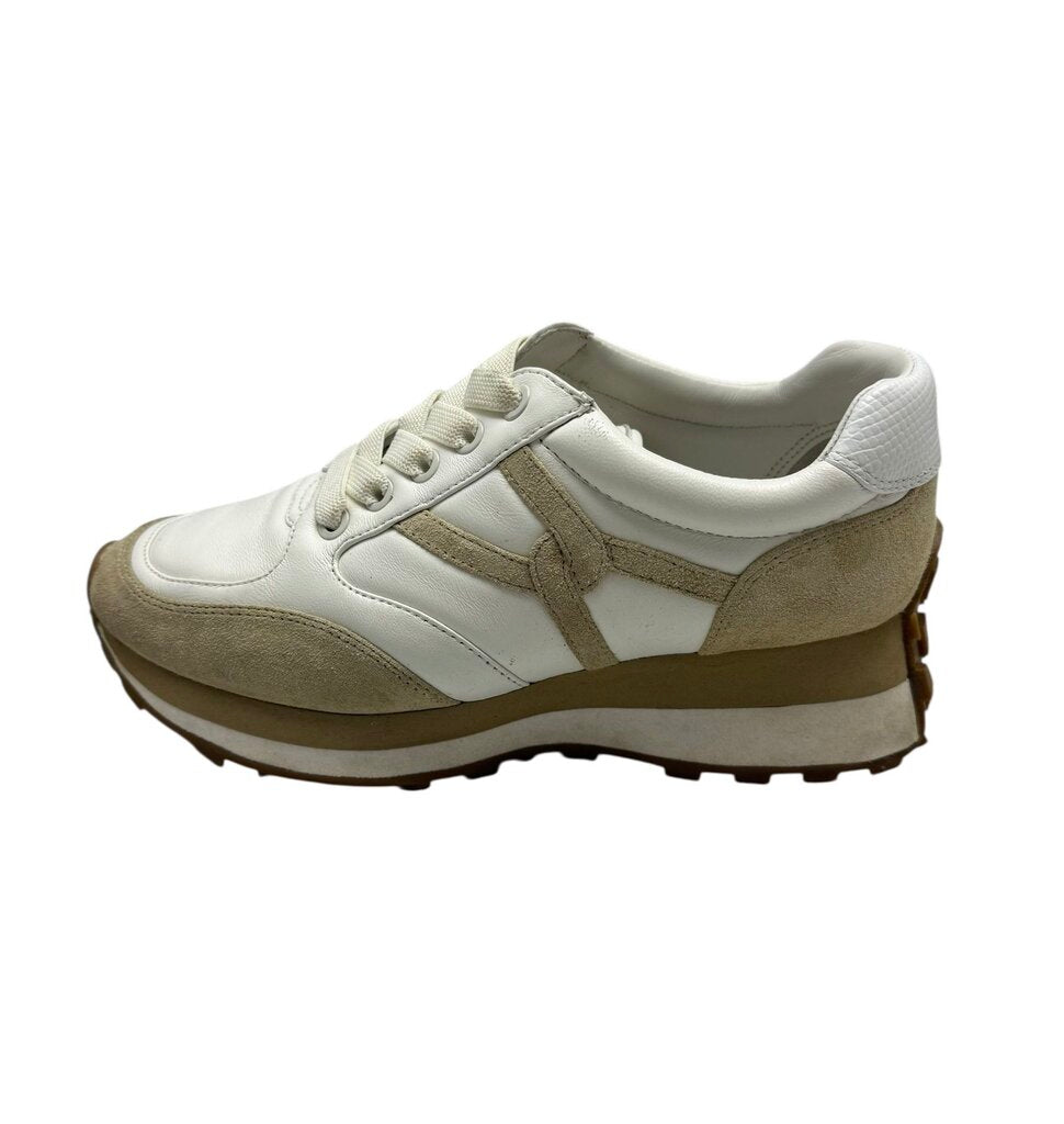 Veronica Beard Valentina Mixed Leather Retro Sneakers