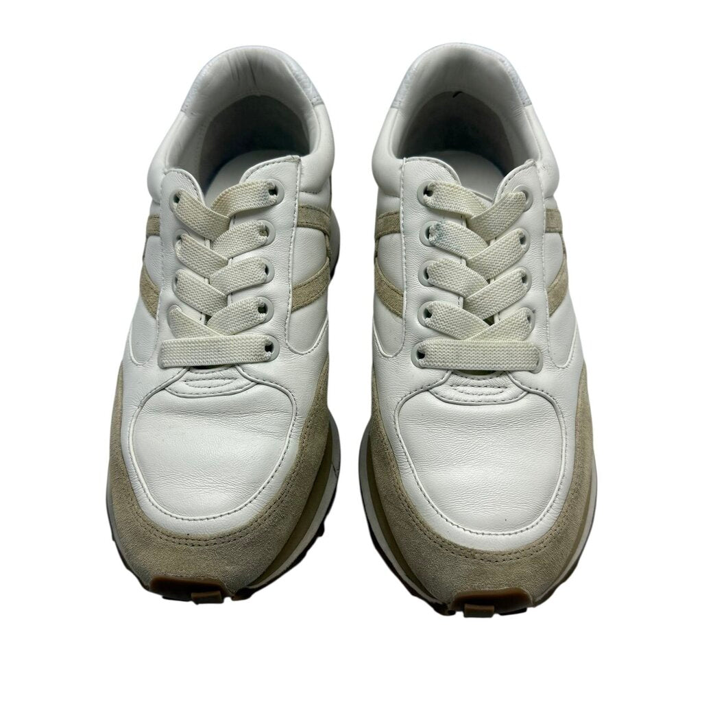 Veronica Beard Valentina Mixed Leather Retro Sneakers