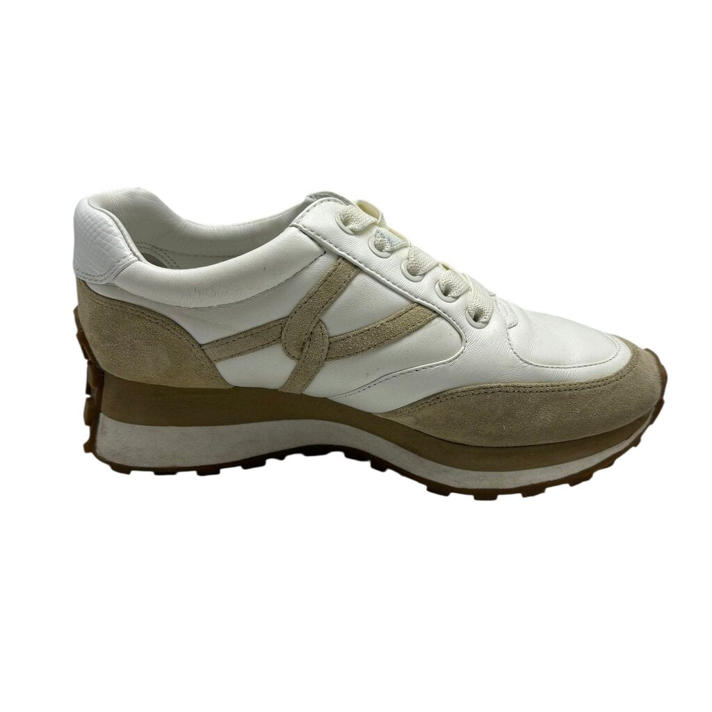 Veronica Beard Valentina Mixed Leather Retro Sneakers