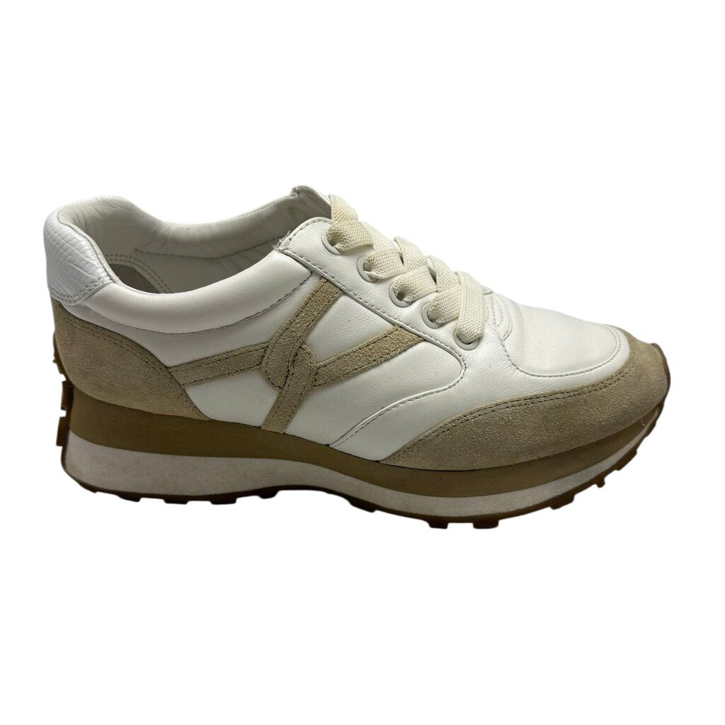 Veronica Beard Valentina Mixed Leather Retro Sneakers