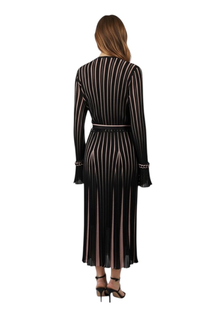 Edeline Ribbed Knit Wrap Dress