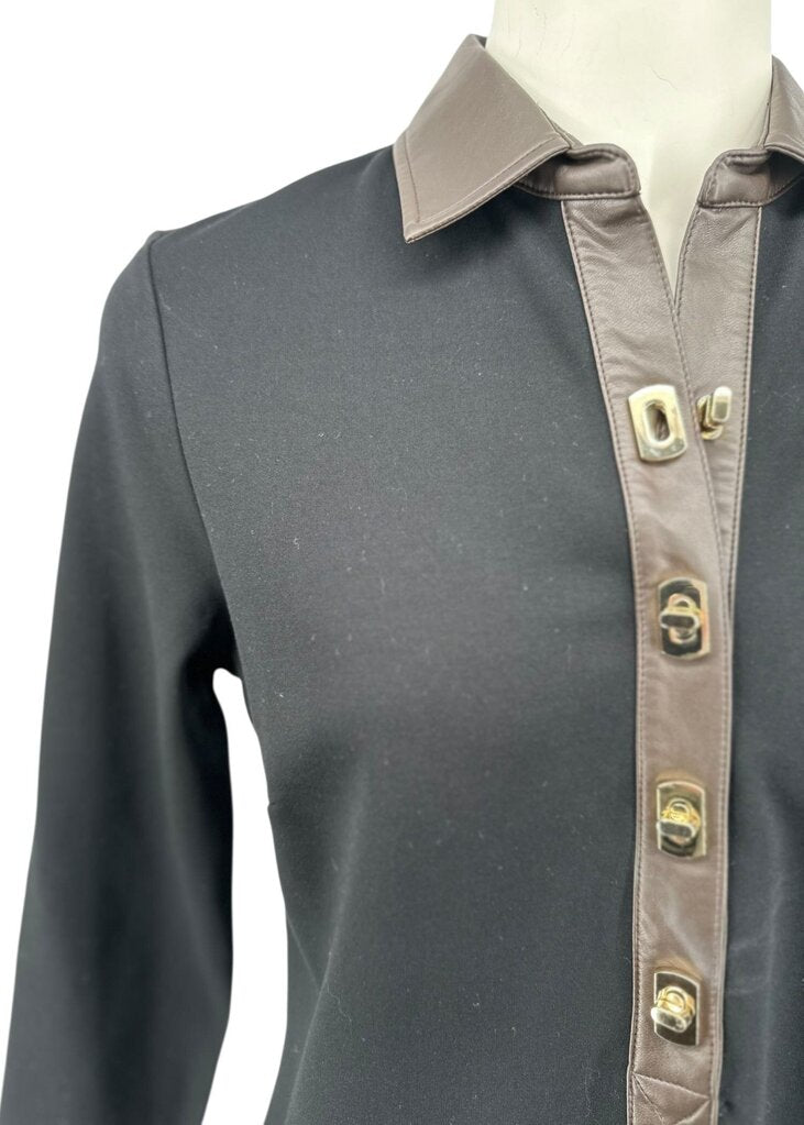 Leather 1/4 Placket Falcon / ID5