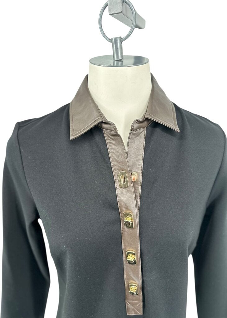 Leather 1/4 Placket Falcon / ID5