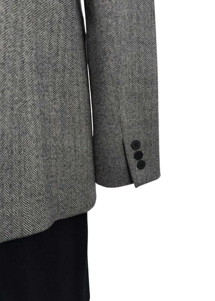 Wool Houndstooth Blazer