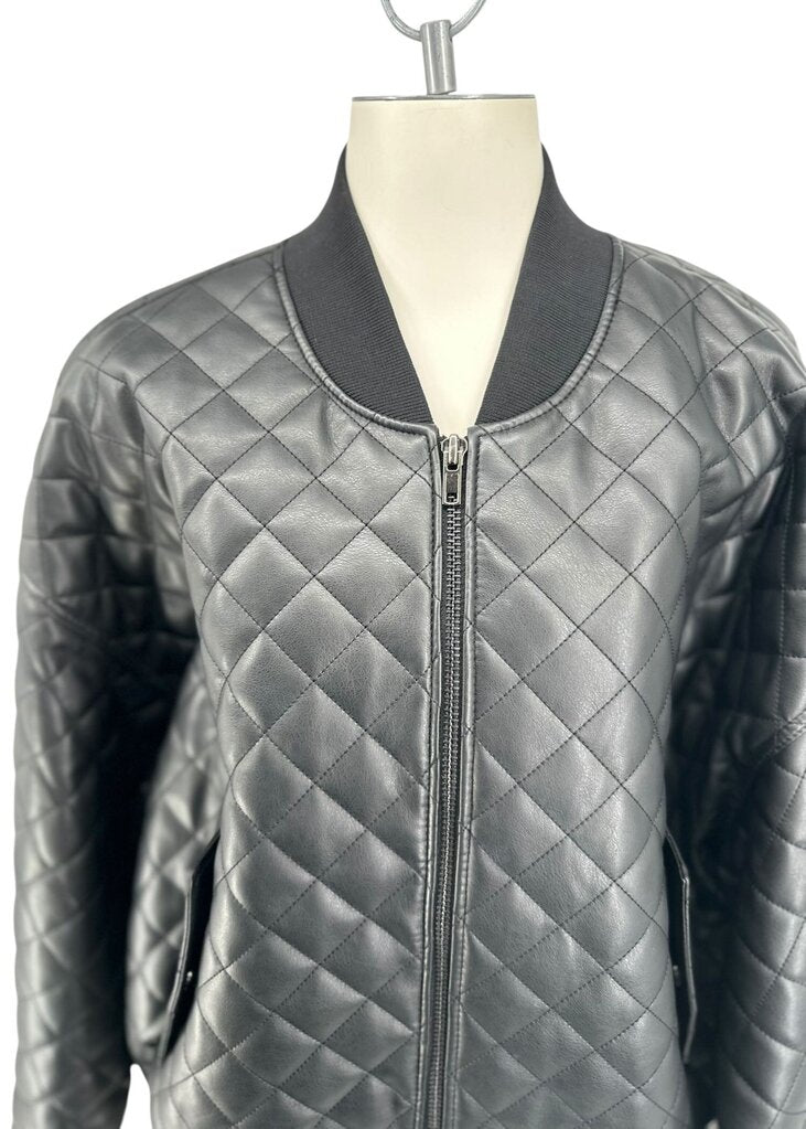 The Frankie Shop Unisex Bomber Diamond Quilted Jacket