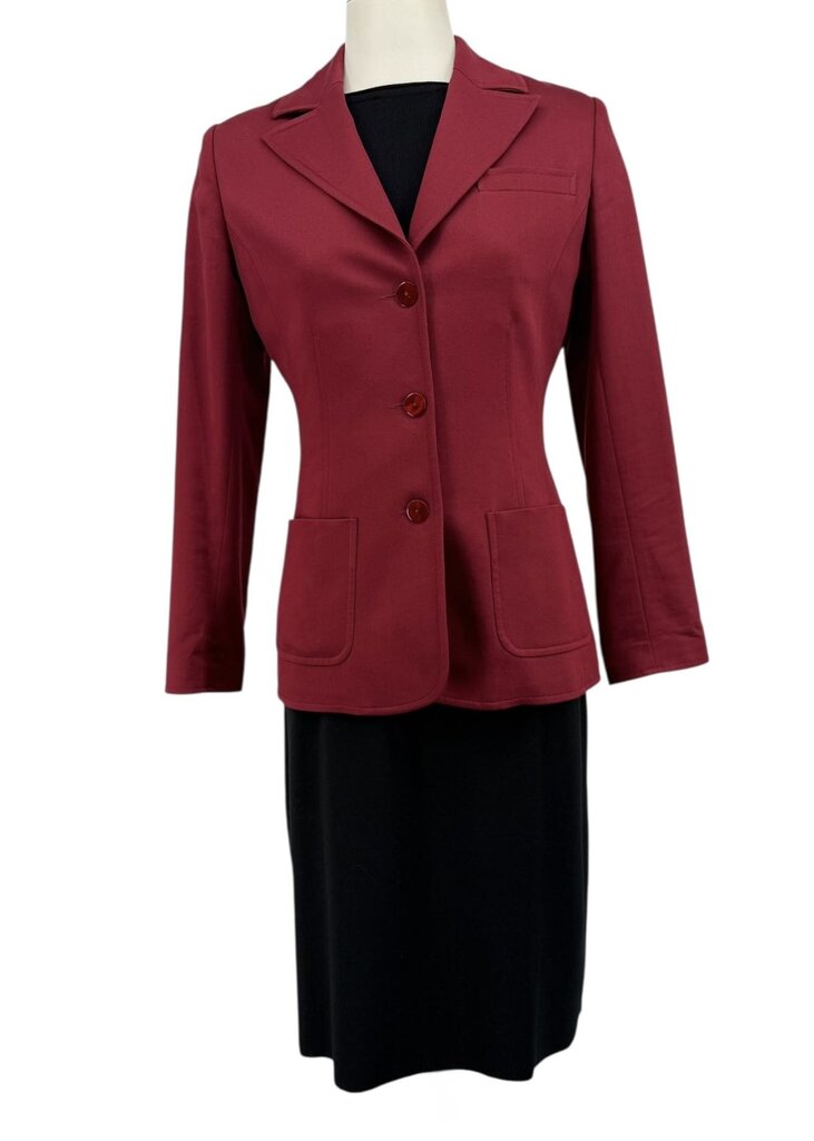 Cyrillos Womens 3 Button Patch Pocket Blazer