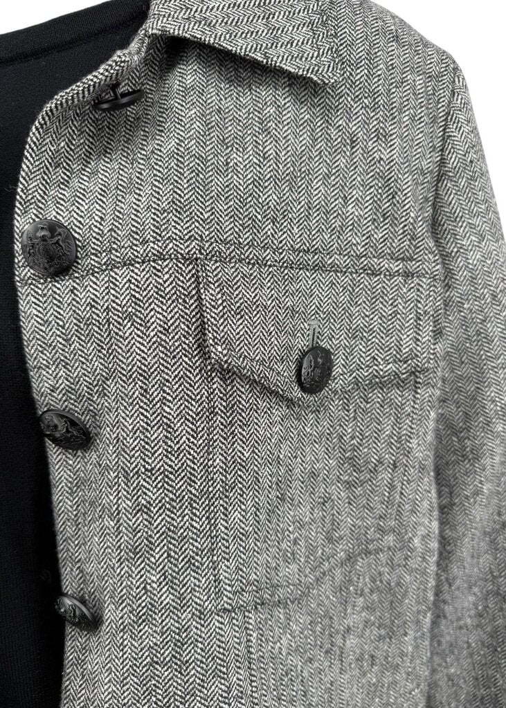 Herringbone Burke with Crest Buttons / JC5
