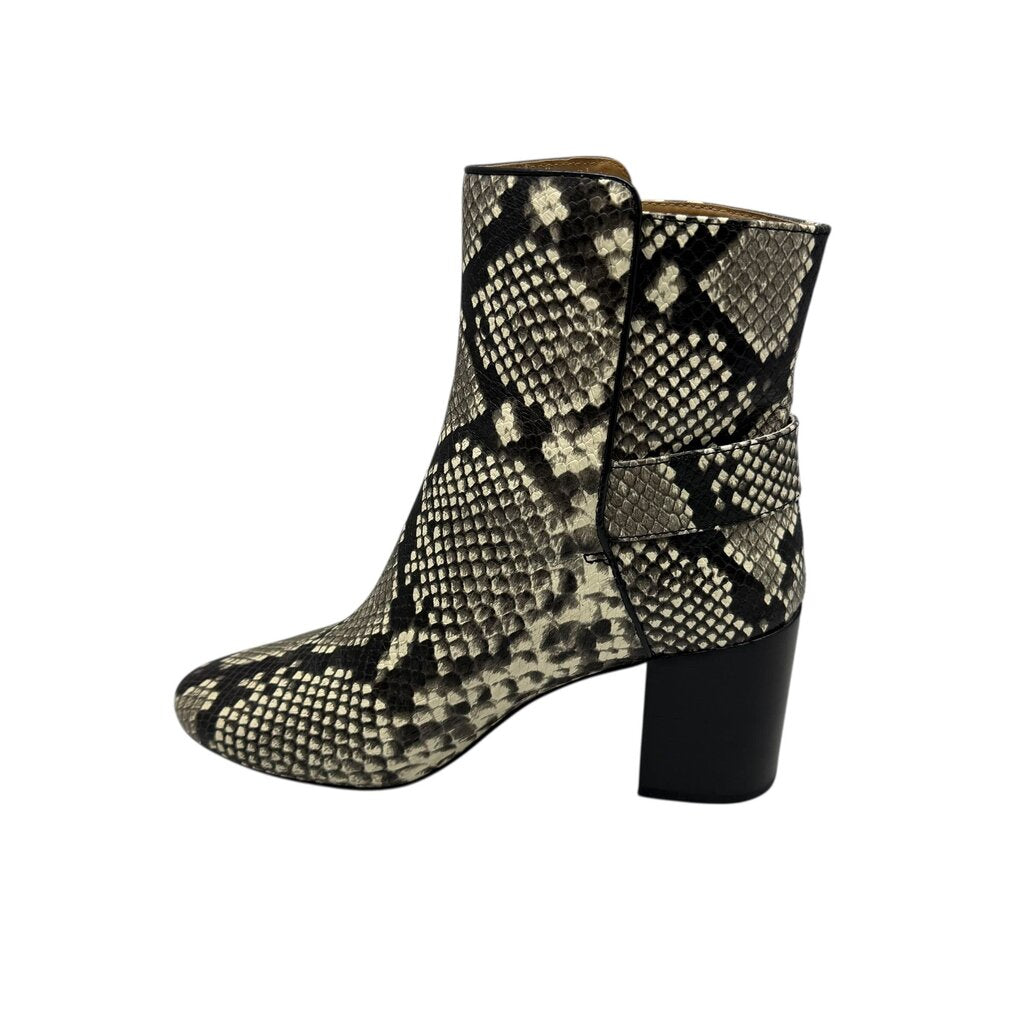 Kira Snakeskin Buckle Tory Burch Womens Boots