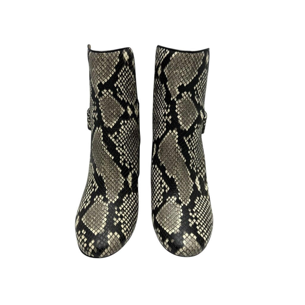 Kira Snakeskin Embossed Leather Boot