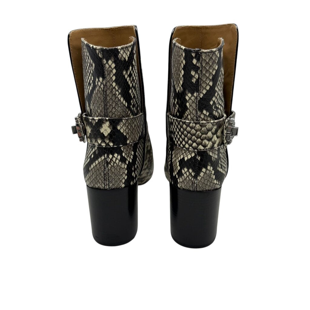 Kira Snakeskin Embossed Leather Boot