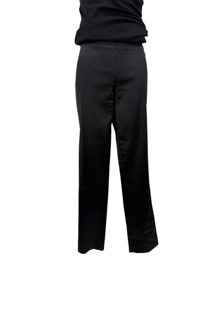 Lafayette 148 Faux Leather Womens Leggings with Crocodile Texture