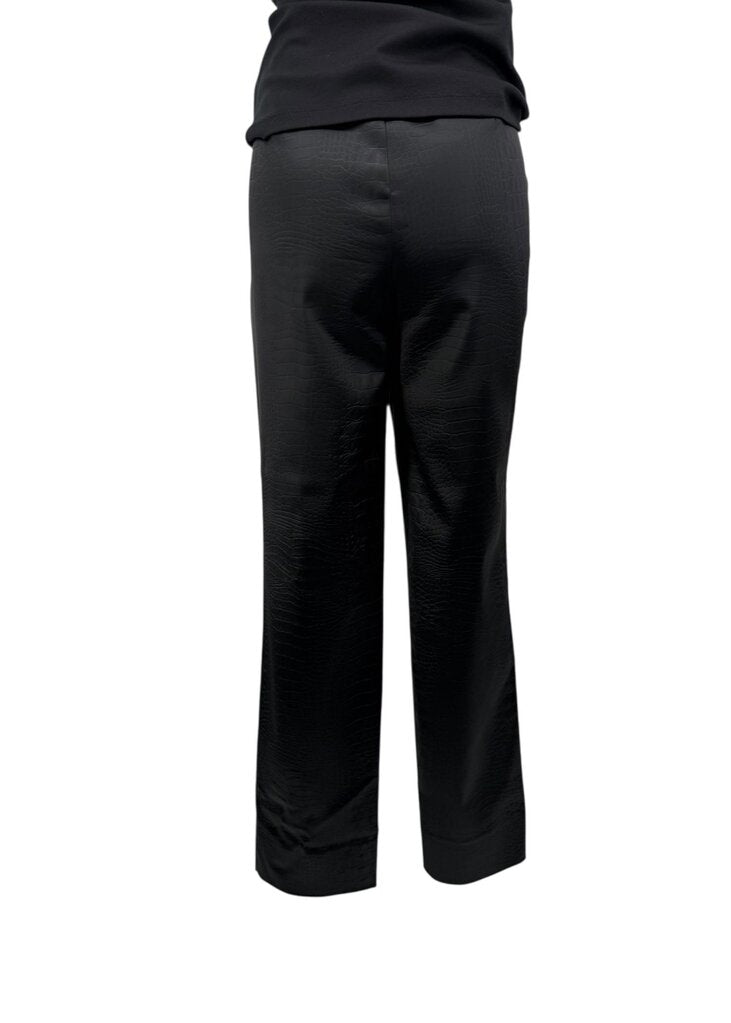 Lafayette 148 Faux Leather Womens Leggings with Crocodile Texture