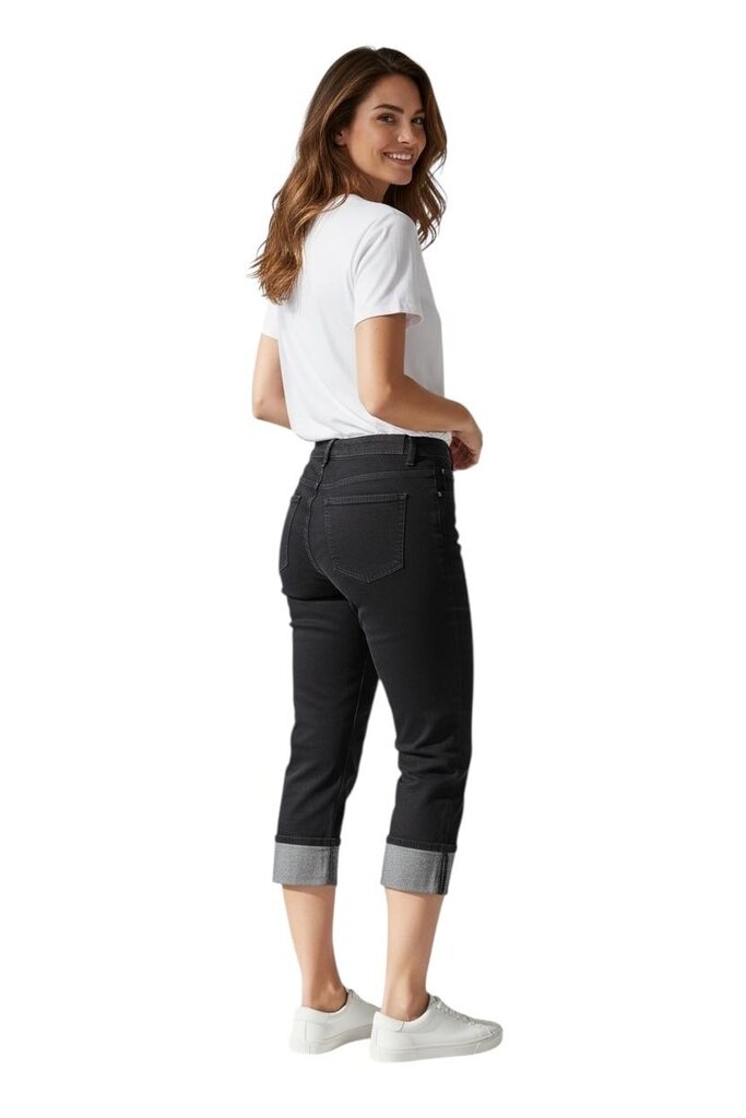 Lafayette 148 Dark Blue Jeans with Cropped Ankle