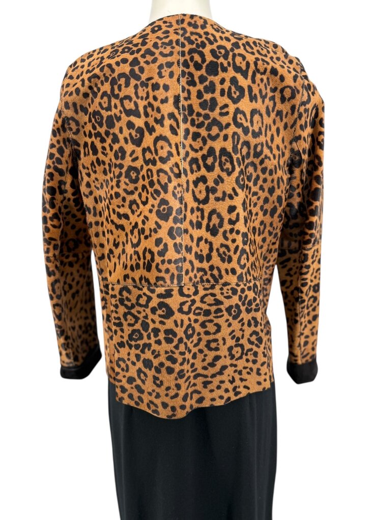 Lafayette 148 New York Suede Hair on Hide Zippered Jacket