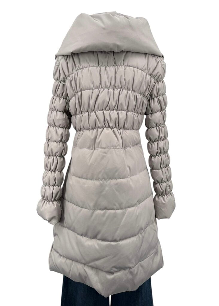 Ciao Milano Grey Fitted Puffer Coat