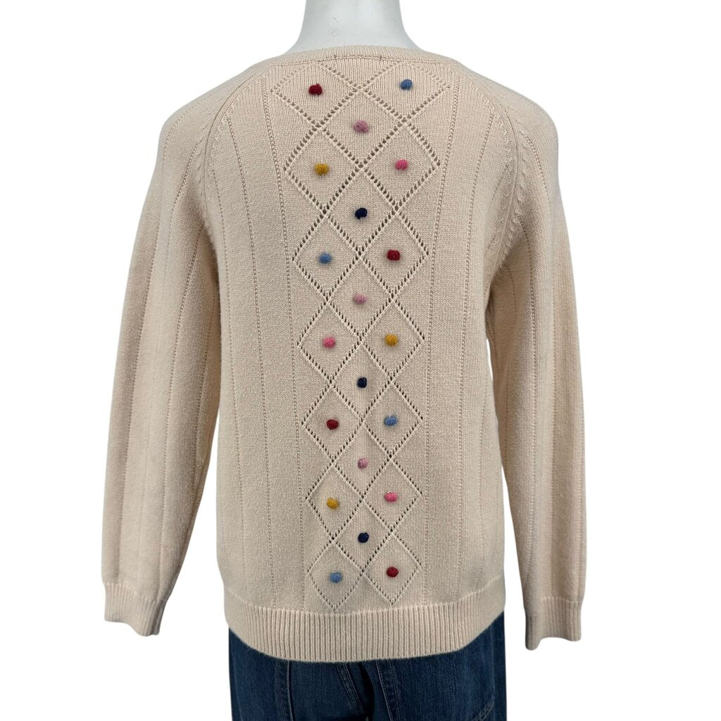 Maison Me Serena Dot Cardigan Cream Womens