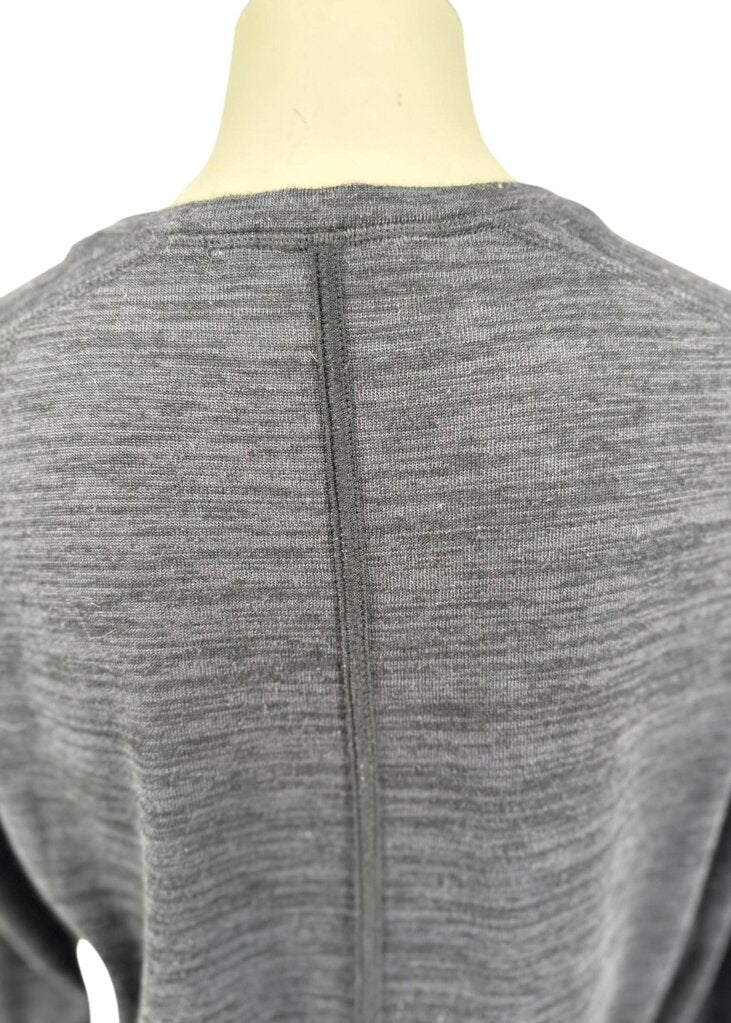 Athleta Teal Sweatshirt XS Womens Ribbed Sleeves